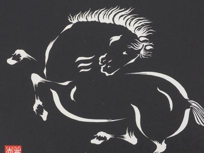 After Mokuchu URUSHIBARA (1888-1953)
Fiery...