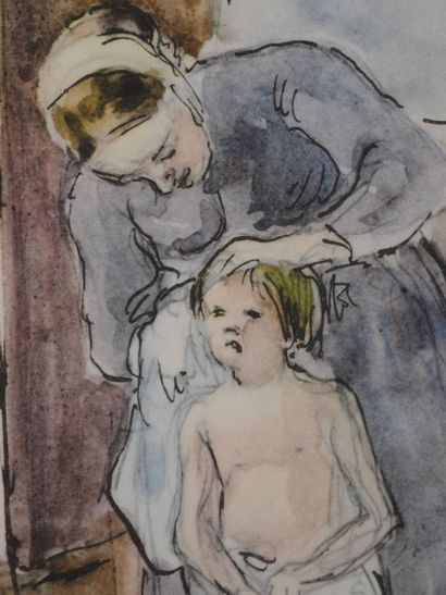 After Camille PISSARRO (1830-1903)
La toilette...