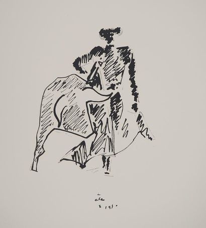 Jean COCTEAU (1889-1963)
Le face à face,...