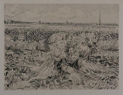 After Vincent VAN GOGH (1853-1890)
Fields...