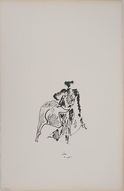Jean COCTEAU (1889-1963)
Le face à face,...