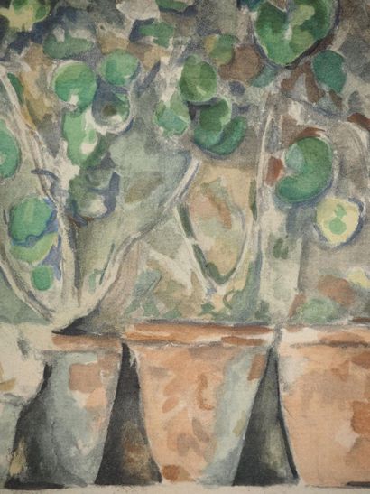 After Paul CEZANNE (1839-1906)
Les pots de...