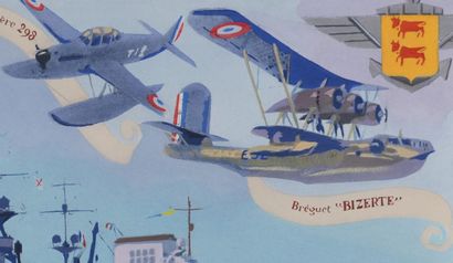 Albert BRENET (1903-2005)
Aircraft carrier...