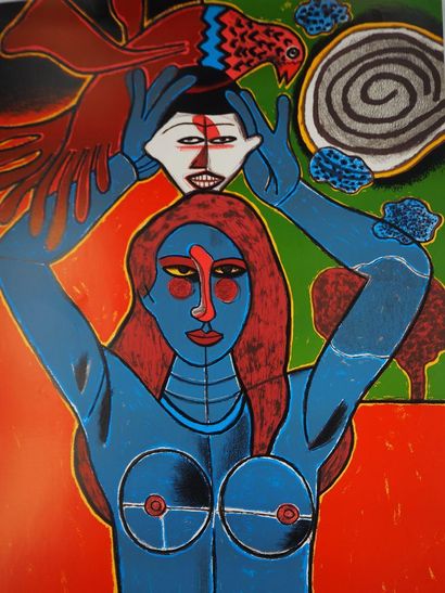 Guillaume CORNEILLE (1922-2010)
Woman, mask...