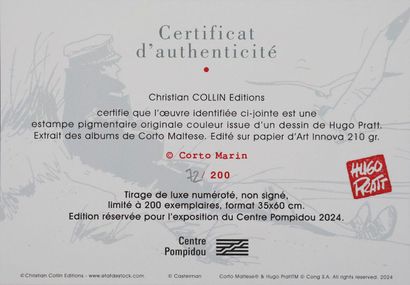 Hugo PRATT (1927-1995)
Corto Maltese, sailor-adventurer,...
