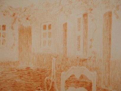 Henri LE SIDANER (1862-1939)
The pink tablecloth,...