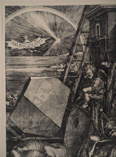 After Albrecht DURER (1471-1528)
Melencolia
Engraving
Signed...