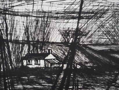 Bernard BUFFET (1928-1999)
Brittany, Fishing...