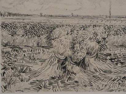 After Vincent VAN GOGH (1853-1890)
Fields...