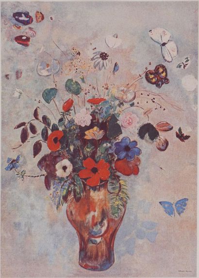 Odilon REDON (1840-1916)
Flowers and butterfly
Heliogravure
Signed...