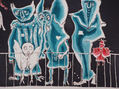 Mordecaï MOREH (né en 1937)
Comedia dell'Arte
Gravure...