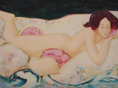 Alain BONNEFOIT (born 1937)
Melancholy Odalisque,...