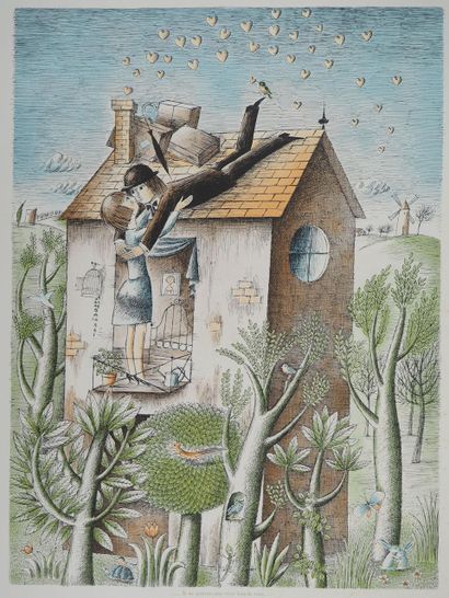 Raymond PEYNET (1908-1999)
Lovers: snack...