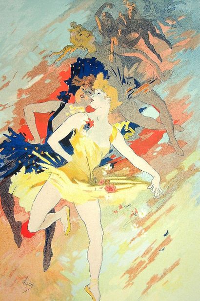 Jules CHERET (1836-1932)
Dancers in the air,...