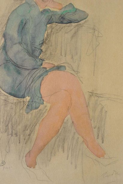 Auguste RODIN (1840-1917)
Beautiful seated...