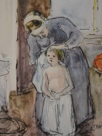 After Camille PISSARRO (1830-1903)
La toilette...