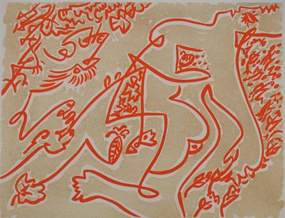 André MASSON (1896-1987)
Figures surréalistes
Gravure...