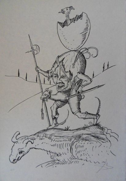Salvador DALI (1904-1989)
Pantagruel, Warrior...
