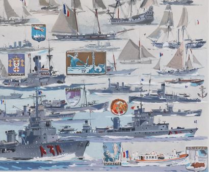 MARIN MARIE (1901- 1987)
Les petits bâtiments,...