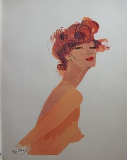 Jean-Gabriel DOMERGUE (1889-1968)
La rousse...