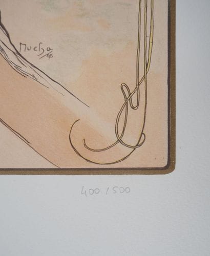 Alphonse MUCHA (1860-1939)
Les Arts, la danse
Lithographie...