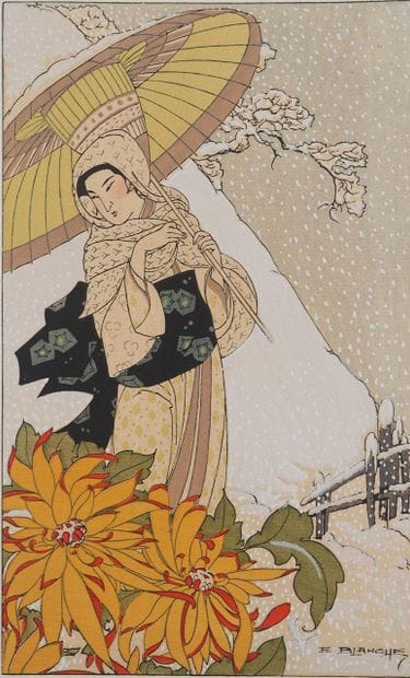 Emmanuel BLANCHE (1880-1946)
Snow in Japan,...