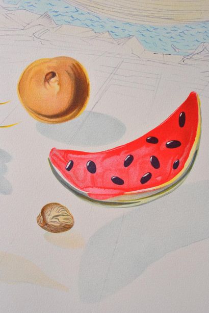 Salvador DALI (1904-1989)
Boats and fruit,...