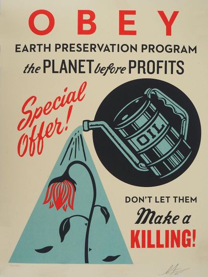 Shepard FAIREY (born 1970)
Ecology: Earth...