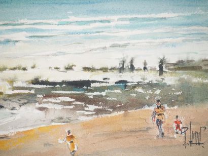 René LEVERD (1872-1938)
Bathing under the...