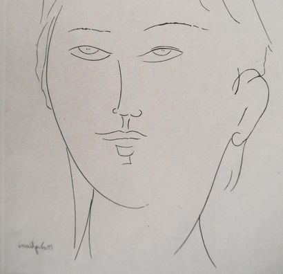 Amedeo MODIGLIANI (1884-1920)
Jeune femme,...