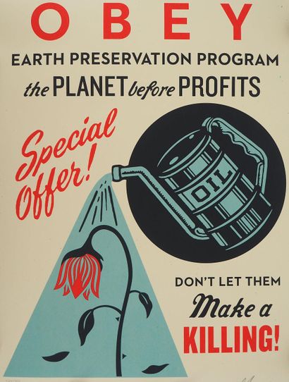 Shepard FAIREY (born 1970)
Ecology: Earth...