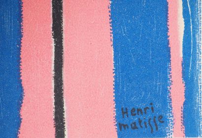 D'après Henri MATISSE (1869-1954)
Portrait...