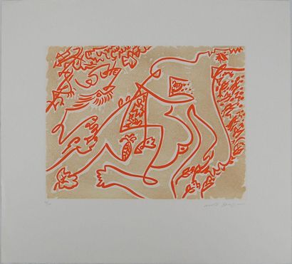 André MASSON (1896-1987)
Figures surréalistes
Gravure...