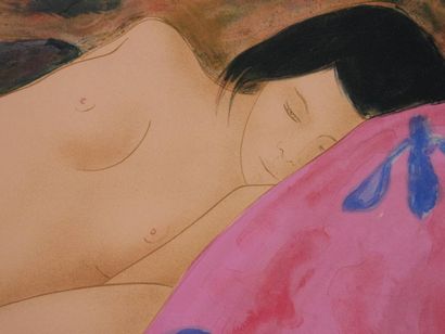 Alain BONNEFOIT (born 1937)
Sleeping nude,...