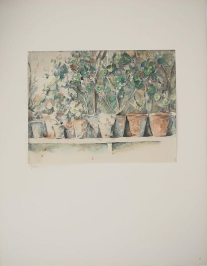After Paul CEZANNE (1839-1906)
Les pots de...