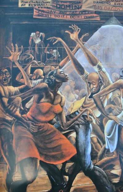 Ernie BARNES (1938-2009)
Sugar Shack (Marvin...
