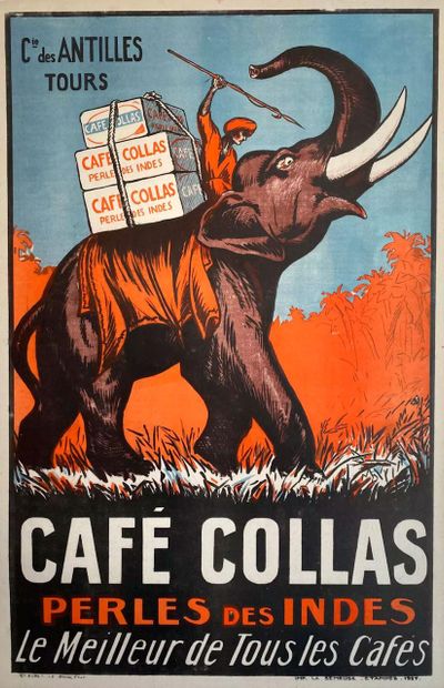 ANONYMOUS (20th century)
Café Collas, Perles...