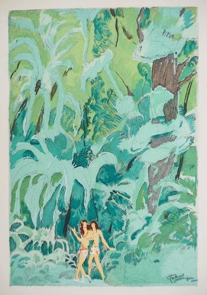 Jean-Gabriel DOMERGUE (1889-1968)
Tahitiennes...