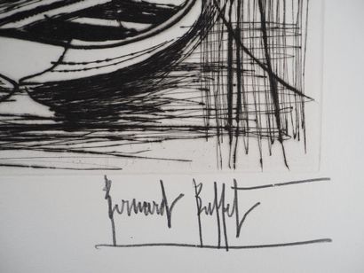 Bernard BUFFET (1928-1999)
Breton houses,...