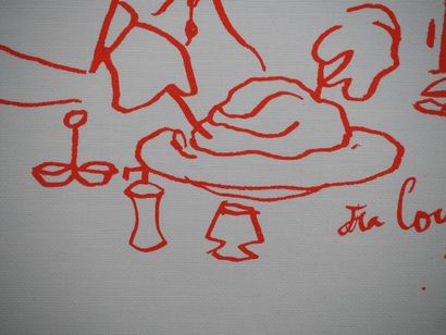Jean COCTEAU (1889-1963)
Cook preparing duck,...