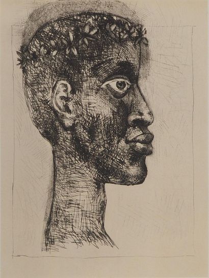 Pablo PICASSO (1881-1973)
Présence africaine,...