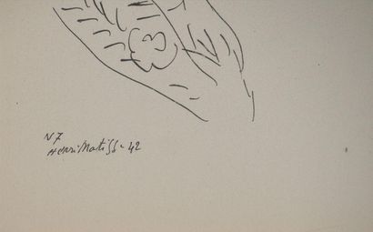 D'après Henri MATISSE (1869-1954)
Pause lascive,...