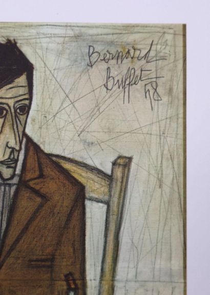 Bernard BUFFET (1928-1999)
The Seated Drinker,...