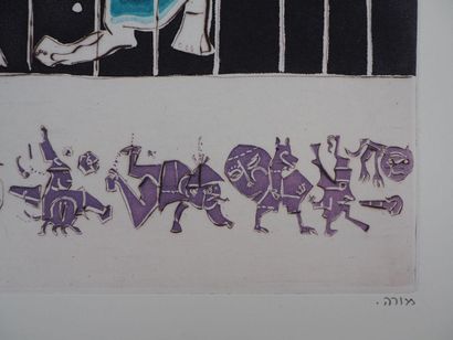 Mordecaï MOREH (né en 1937)
Comedia dell'Arte
Gravure...