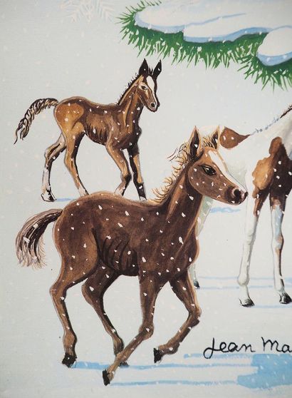 Jean MARAIS (1913-1998)
Snow-covered Christmas...