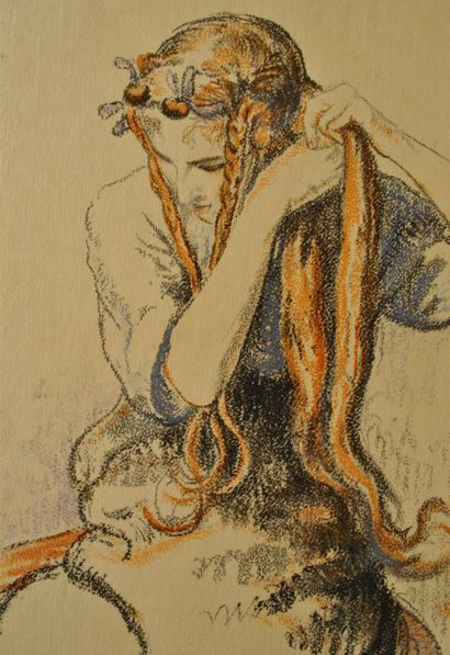 Walter SAUER (1889-1927)
Young Girl with...