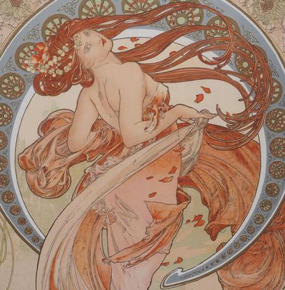 Alphonse MUCHA (1860-1939)
Les Arts, la danse
Lithographie...