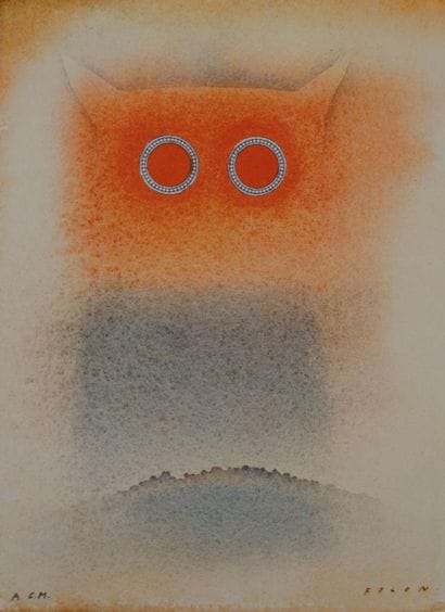 Jean-Michel FOLON (1934-2005)
The owl, 1982
Heliogravure...