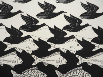 M.C. ESCHER (1898-1972)
Between Sky and Water,...
