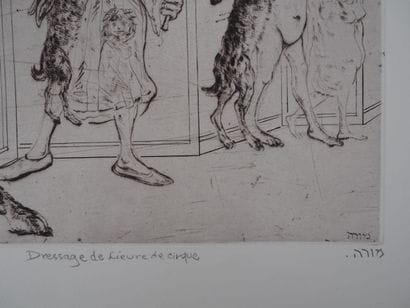 Mordecaï MOREH (né en1937)
Dressage de lièvre...